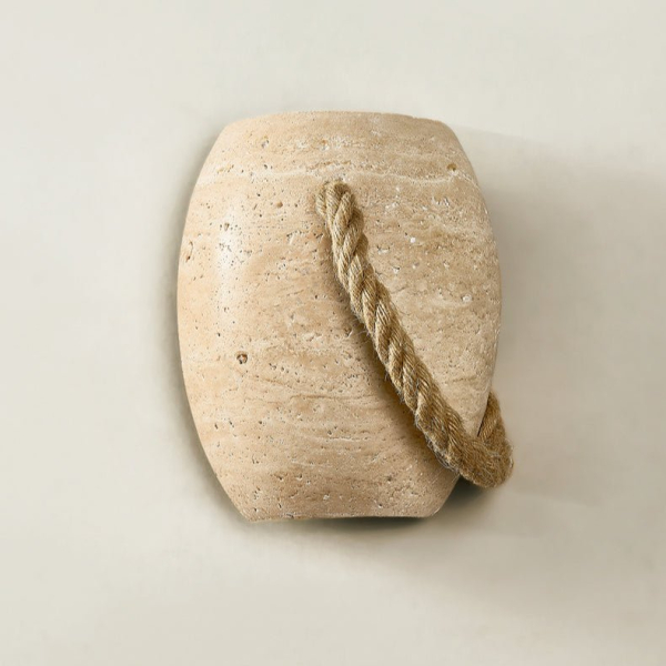 Настінний світильник Terra Rope — бра, колір жовтий, з матеріалу метал,  жовтий травертин, стиль модерн