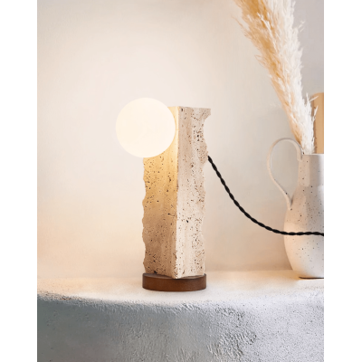 Настільна лампа Terra Travertine Orb