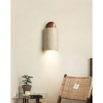 Настінний світильник Travertine Cylinder Cap