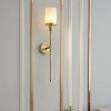 Бра Tracie Classic Alabaster — цвет медь і черный, из материала  метал, алебастр, стиль модерн