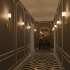 Бра Tracie Classic Alabaster — цвет медь і черный, из материала  метал, алебастр, стиль модерн
