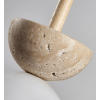 Подвесной светильник Travertine Half Duo — цвет ореха і желтый, из материала  жовтий травертин, дерево, стиль модерн