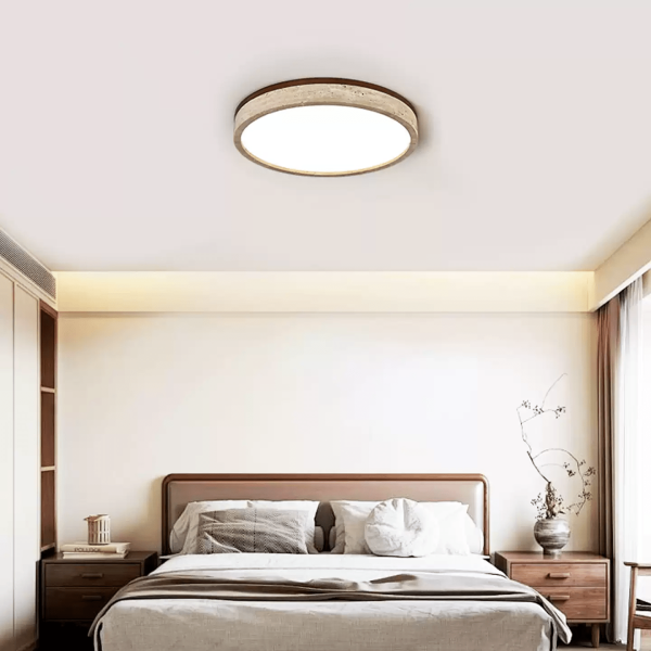 Круглый потолочный светильник Travertine Halo