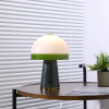 Настольная лампа Verdura Dome Small — цвет зеленый і белый, из материала  метал, мармур, стиль модерн