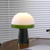 Настольная лампа Verdura Dome Small — цвет зеленый і белый, из материала  метал, мармур, стиль модерн