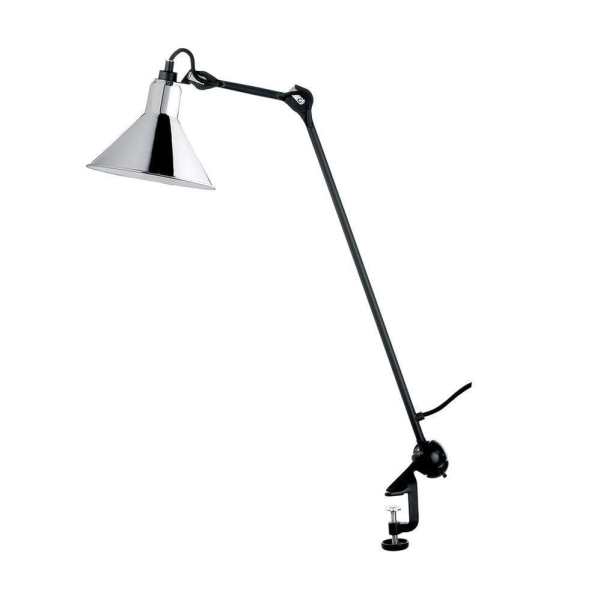 Настільна лампа Versa Glide Clamp — колір білий і сірий, з матеріалу  метал, стиль модерн