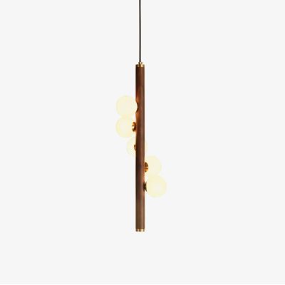Вертикальный подвесной светильник Orb Timber