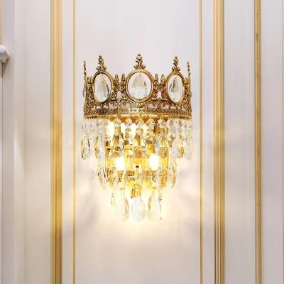 Вінтажна кришталева бра