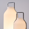 Настольная лампа Vintara Lantern — цвет хром і белый, из материала метал, скло, стиль модерн