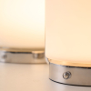 Настольная лампа Vintara Lantern — цвет хром і белый, из материала метал, скло, стиль модерн
