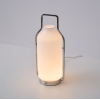 Настольная лампа Vintara Lantern — цвет хром і белый, из материала метал, скло, стиль модерн