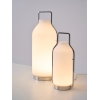 Настольная лампа Vintara Lantern — цвет хром і белый, из материала метал, скло, стиль модерн