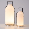 Настольная лампа Vintara Lantern — цвет хром і белый, из материала метал, скло, стиль модерн