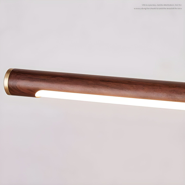 Настінний світильник Walnut Color лінійний регульований — бра, колір горіха, з матеріалу метал, латунь, стиль модерн