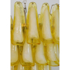 Хвиляста Муранська Скляна Люстра — люстри дизайнерські, колір жовтий, з матеріалу  метал, скло, стиль сучасний