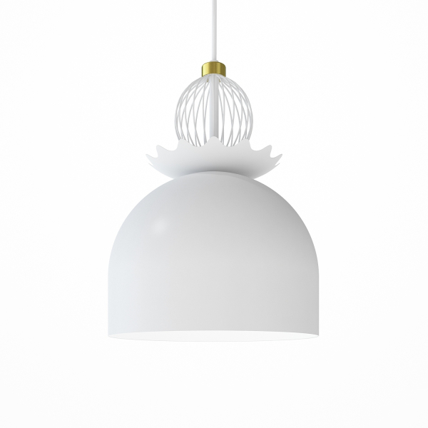 Подвесной светильник в стиле модерн Люстра Mistress by Levantin design, арт. 6124 Белый Pikart в ванную, гостиную