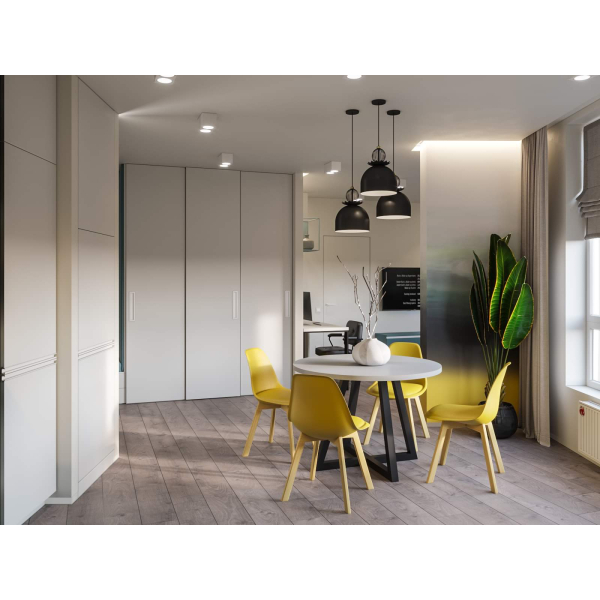 Подвесной светильник в стиле модерн Люстра Mistress by Levantin design, арт. 6124 Белый Pikart в ванную, гостиную