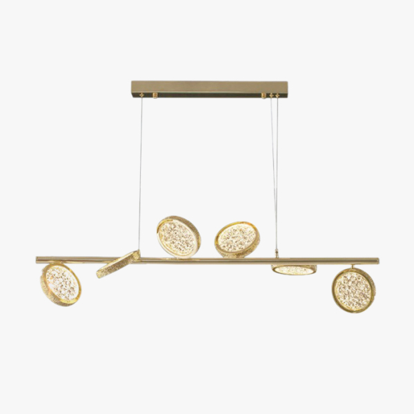 Люстра  світлодіодна COIN GOLD L у вітальню  LED