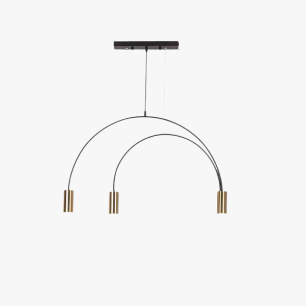 Підвісний світильник ARC 3 плафона золото