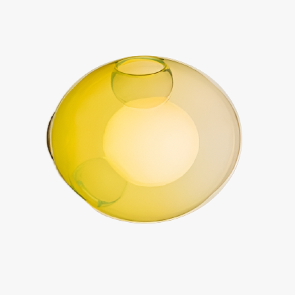 Бра Glass Paradox Лимонно-жовте глазуроване скло