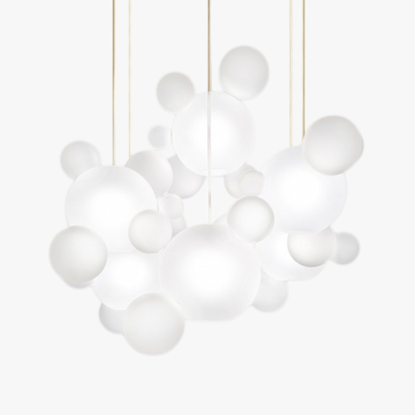 Підвісний світильник BUBBLES B MILK 1+3