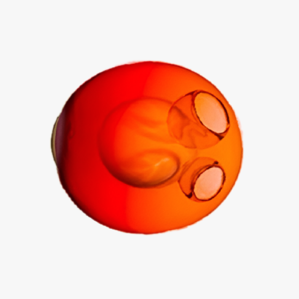 Бра Glass Paradox Червоне глазуроване скло