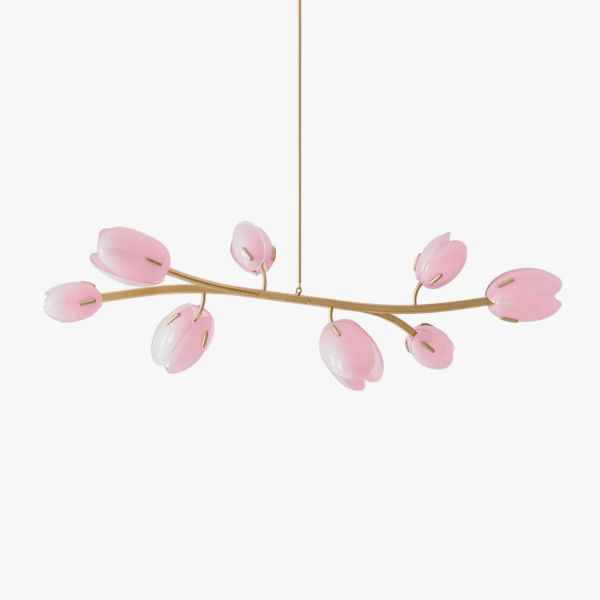 Рейковий, рядний світильник LELLE L Рожевий