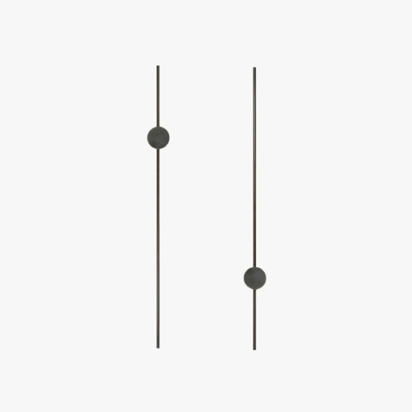 Бра на стіну над ліжком  LINES BLACK 100cm