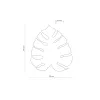 Бра настенное в спальню и гостиную MONSTERA XL GREEN KINKIET 4 TK Lighting в стиле флористика