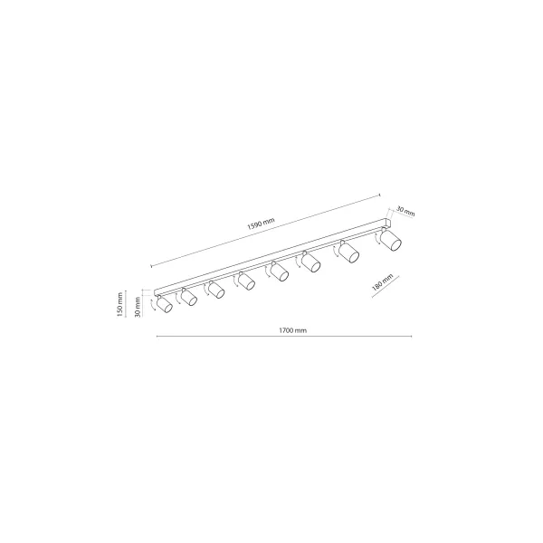 Світильник поворотний TK LIGHTING