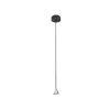 Подвесной светильник в стиле хай-тек TENTOR LAMPBODY CHROME Azzardo в кухню, спальню в цвете черный, никель/хром