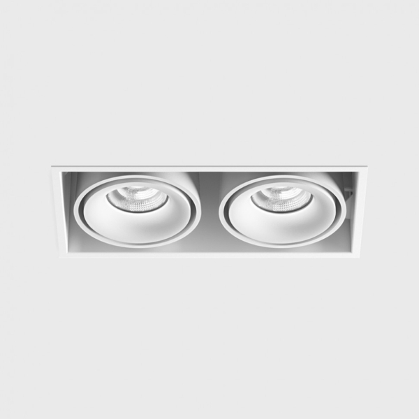 KARDAN 2, L210mm, W108mm, H80mm, LED 2x9W, 4000К, белый/белый (01.6110.26.940.WHW)
