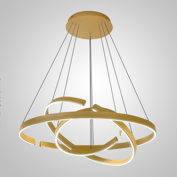 Підвісна світлодіодна люстра VEIKKO D65+45+85 Brass   LED