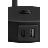 Бра настенное в спальню и гостиную LAGOS BLACK/GOLD 1 USB TK Lighting в стиле хай-тек