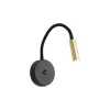Бра настенное в спальню и гостиную LAGOS BLACK/GOLD 1 USB TK Lighting в стиле хай-тек