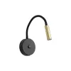 Бра настенное в спальню и гостиную LAGOS BLACK/GOLD 1 USB TK Lighting в стиле хай-тек