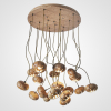 Люстра  світлодіодна Дизайнерська люстра CAPSULES D60 Light wood у вітальню  LED Deprimo купити 200679грн.