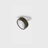 SOL IN MINI, D75mm, H26mm, LED 7W, 4000K, белый/бронза (01.7526.7.940.WH + SOL M RING GRAIN BRONZE)