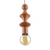 Подвесной светильник в стиле модерн TOWER BRICK LAMPA WISZ?CA 1XE27 TK Lighting в кухню, спальню в цвете красный