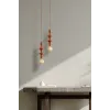 Подвесной светильник в стиле модерн TOWER BRICK LAMPA WISZ?CA 1XE27 TK Lighting в кухню, спальню в цвете красный