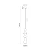 Подвесной светильник в стиле модерн TOWER BRICK LAMPA WISZ?CA 1XE27 TK Lighting в кухню, спальню в цвете красный