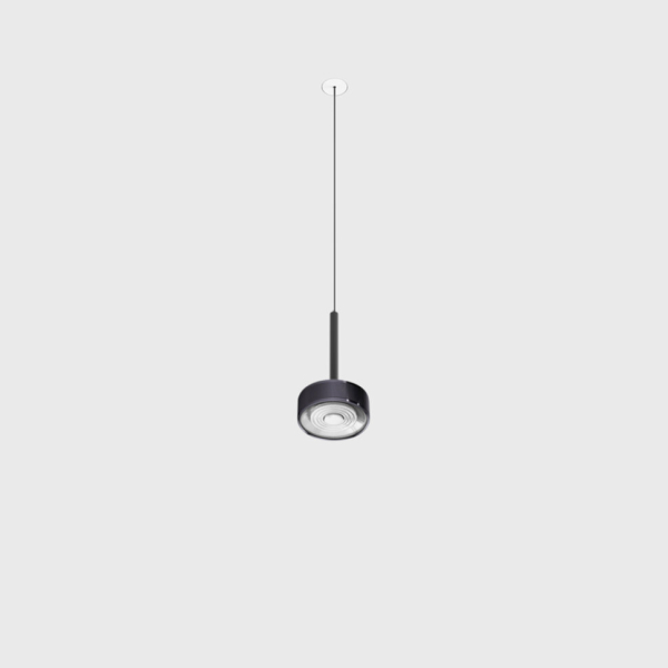 SOL MINI P NANO, D75mm, H135mm, 7W LED, 24°, 3000K, IP20, чёрный/diamond black (03.7531.7.930.BK/DBG)