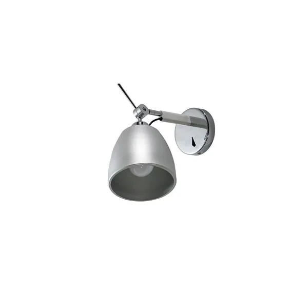 Бра настенное в спальню и гостиную Zyta Alu Wall XS (ALU/ALU) Azzardo в стиле хай-тек