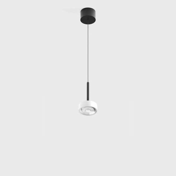 SOL MINI P, D75mm, H135mm, 7W LED, 24º, 4000K, IP20, чёрный/белый (03.7530.7.940.BK/WH)