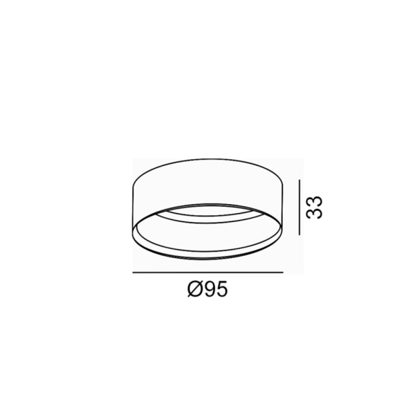 Декоративне кільце SOL RING, D95mm, H33mm, латунь (SOL RING BRASS)