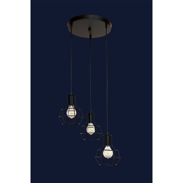 Купить подвесной светильник 756pr1618f-3 BK (300)