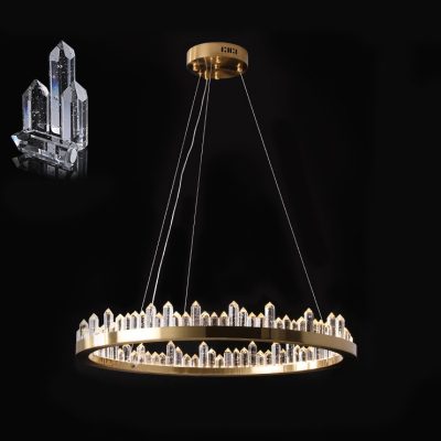 Підвісна світлодіодна люстра QUARTZ LUX B D80 сучасна LED