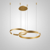 Підвісна світлодіодна люстра VEIKKO COMBO D45+65 Brass   LED Deprimo купити 145146грн.