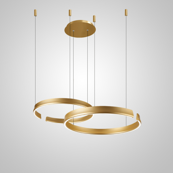 Підвісна світлодіодна люстра VEIKKO COMBO D45+65 Brass   LED