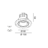 TUB M R, D60mm, H65mm, LED 11W 4000K, IP20, чёрный (01.0598.11.940.BK)